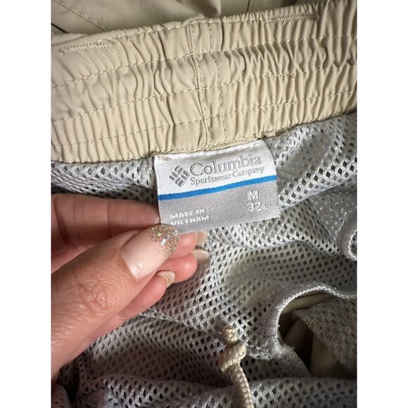 Columbia Pants Mens M Tan PFG Cargo Convertible Straight Hiking Outdoor Utility - Picture 6 of 16